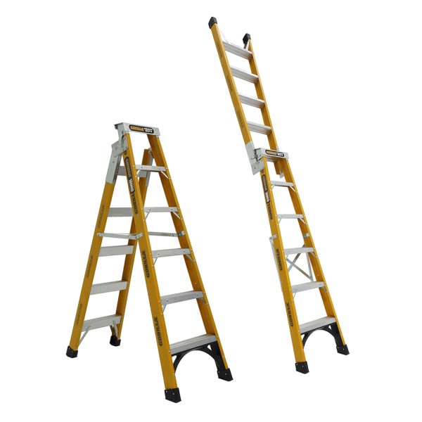 Heavy Duty Fibreglass Dual Purpose Ladders